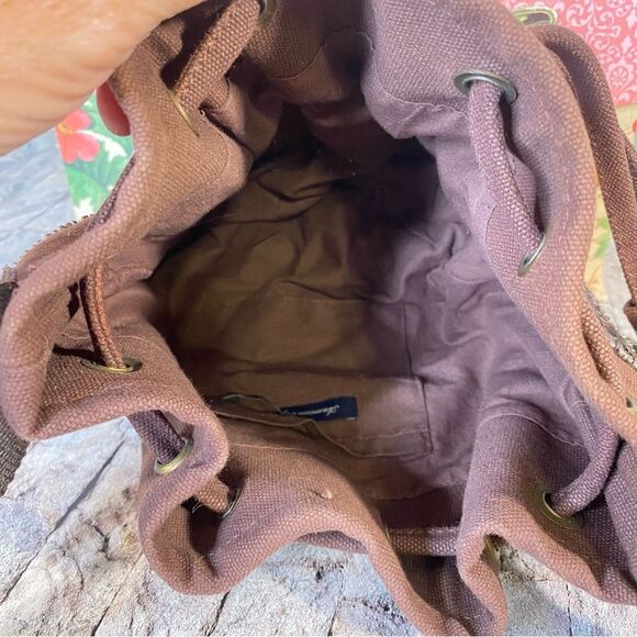 American Eagle Brown Sequin Shoulder Bag Festival Boho Hippie Satchel - Picture 10 of 12